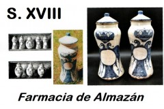 Los Botes de farmacia del siglo XVIII procedentes de la farmacia local de Almazán - Farmacia Del Olmo