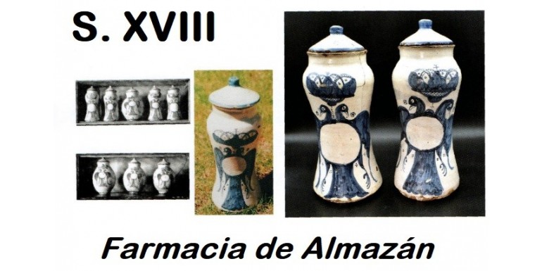 Los Botes de farmacia del siglo XVIII procedentes de la farmacia local de Almazán - Farmacia Del Olmo